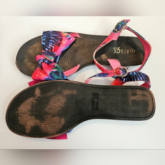 Tie dye bow sandals - Picture 3 of 3